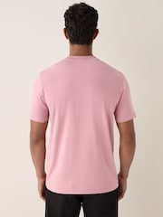 BOSS Pink Regular Fit Logo T-Shirt - Image 3 of 6