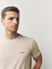 BOSS Natural Regular Fit Logo T-Shirt - Image 4 of 5