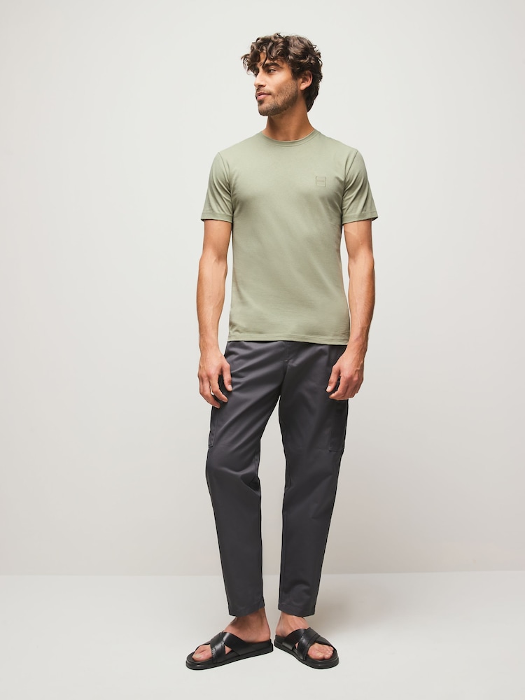 BOSS Light Green Tales Relaxed Fit Logo T-Shirt - Image 2 of 6