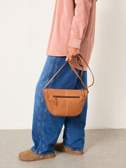 FatFace Tan Brown Sling Crossbody Bag - Image 2 of 5