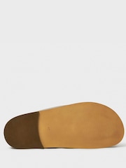 Crew Clothing Grey Leather Buckle Sandals - Image 3 of 4