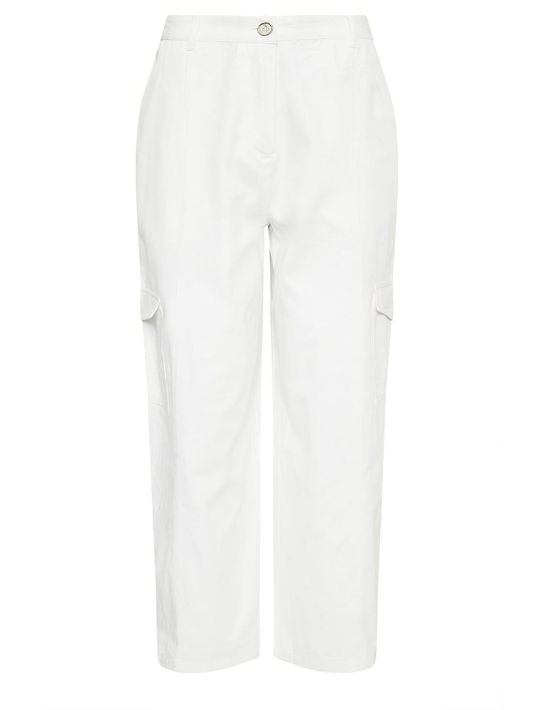 PixieGirl Petite White Cargo 100% Cotton Trousers - Imagen 5 de 5 PixieGirl Petite White Cargo 100% Cotton Trousers - Imagen 5 de 5