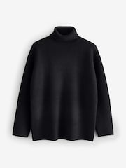 Joseph Black High Neck Long Sleeve Soft Wool Jumper - Image 1 of 5
