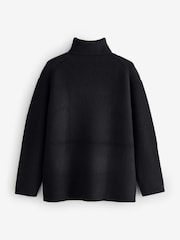Joseph Black High Neck Long Sleeve Soft Wool Jumper - Image 2 of 5