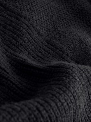 Joseph Black High Neck Long Sleeve Soft Wool Jumper - Image 5 of 5