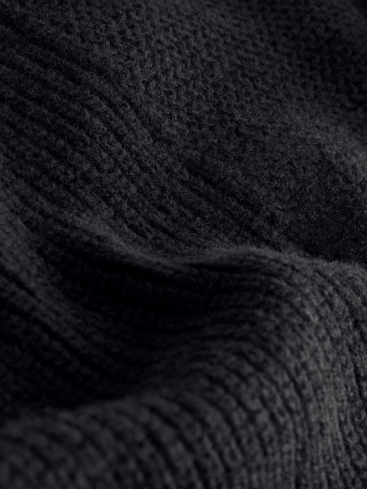 Joseph Black High Neck Long Sleeve Soft Wool Jumper - Image 5 of 5
