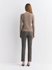 Joseph Brown RD Neck Long Sleeve Light Pure Cashmere Jumper - Image 3 of 7