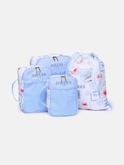 Joules Postcard Print Set of Four Packing Cubes - Image 1 of 4