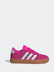 adidas Pink Court Trainers - Image 1 of 8