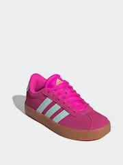 adidas Pink Court Trainers - Image 3 of 8