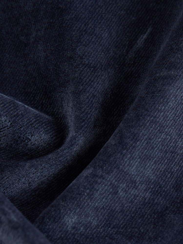 Blue Flocked Denim Mini Skirt - Image 3 of 3 Blue Flocked Denim Mini Skirt - Image 3 of 3