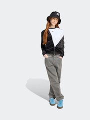 adidas Originals Black Velour Zip Hoodie Kids - Image 5 of 6