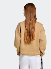 adidas Originals Brown Boyfriend Crew Kids Sweatshirt - Image 2 of 6