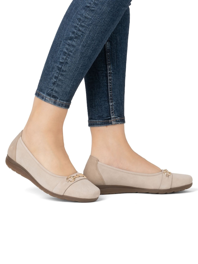 Rieker Womens Cream Slip-on Shoes - Image 1 of 7
