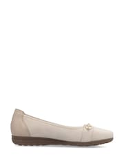 Rieker Womens Cream Slip-on Shoes - Image 3 of 7