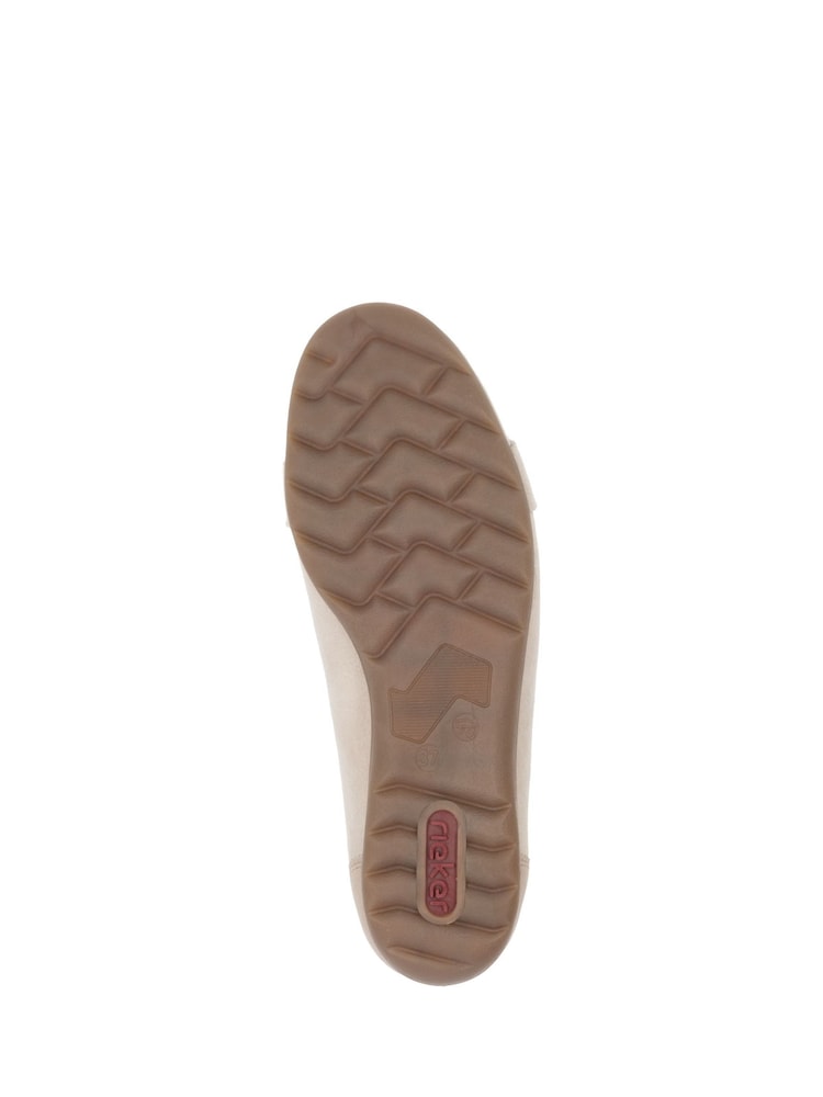 Rieker Womens Cream Slip-on Shoes - Image 5 of 7