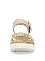 Rieker Womens Cream Hook & Loop Shoes - Image 3 of 6