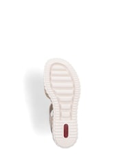 Rieker Womens Cream Hook & Loop Shoes - Image 6 of 6