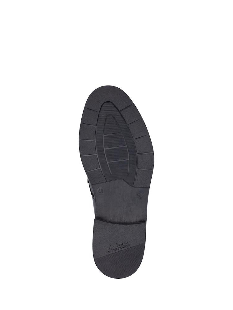 Rieker Mens Elasticated Black Shoes - Image 6 of 6