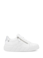 Rieker Womens Zipper Sport White Shoes - Slika 2 iz 6
