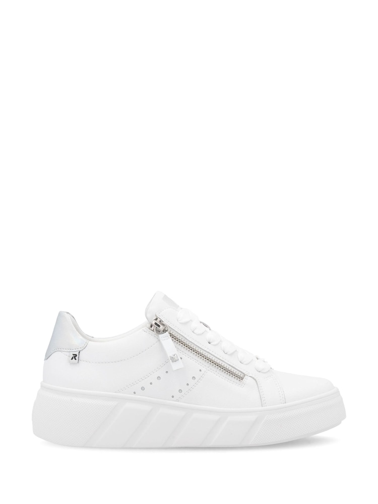 Rieker Womens Zipper Sport White Shoes - Image 2 of 6 Rieker Womens Zipper Sport White Shoes - Image 2 of 6