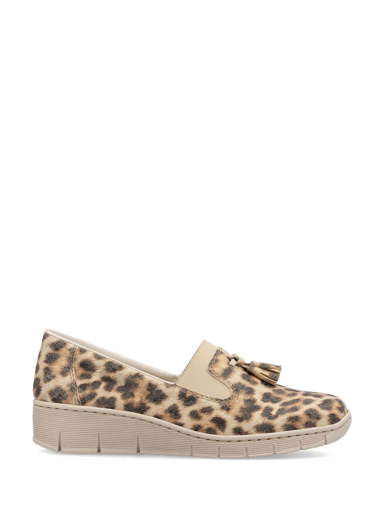 Rieker Womens Cream Elasticated Shoes - Image 2 of 6