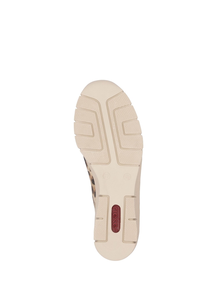 Rieker Womens Cream Elasticated Shoes - Image 6 of 6