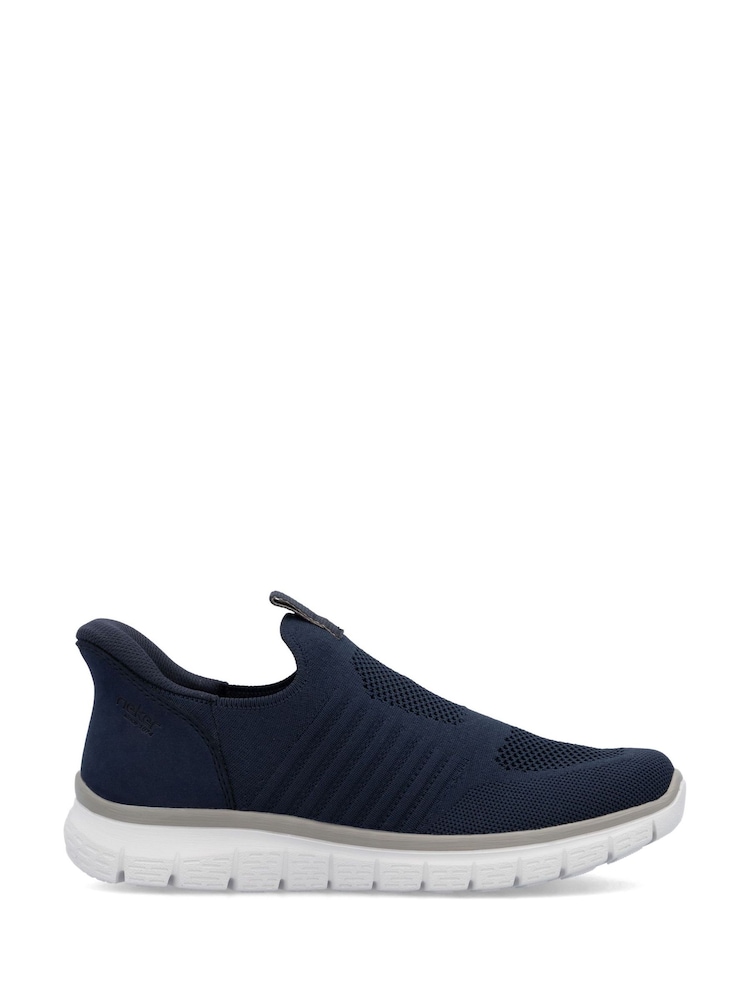 Rieker Mens Blue Shoes Elasticated - Image 2 of 6
