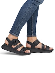 Rieker Womens Hook & Loop Sport Black Shoes - Image 1 of 7