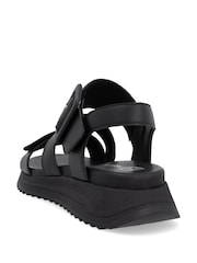 Rieker Womens Hook & Loop Sport Black Shoes - Image 6 of 7