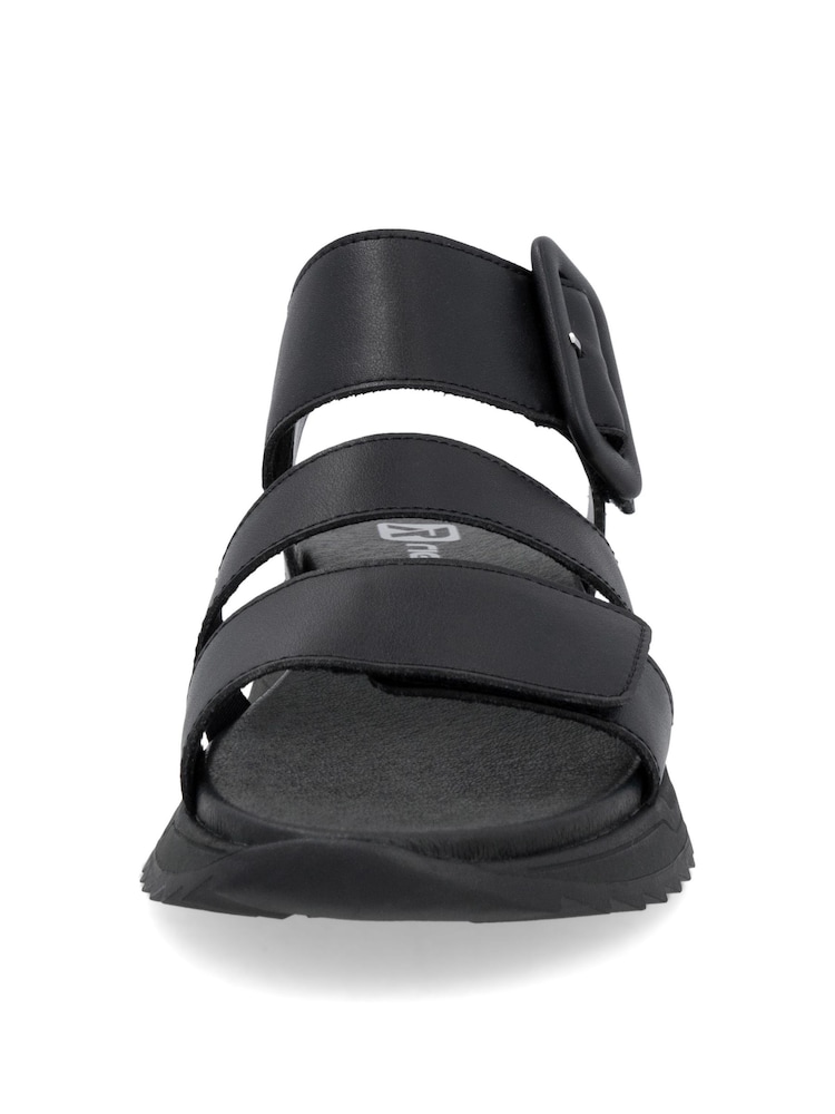 Rieker Womens Hook & Loop Sport Black Shoes - Image 7 of 7 Rieker Womens Hook & Loop Sport Black Shoes - Image 7 of 7