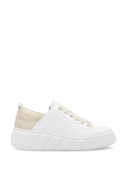 Rieker Womens Sport Lace-up White Shoes - Imagen 2 de 6