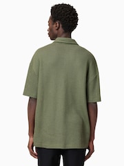 AllSaints Green Munroe Short Sleeve Shirt - Image 5 of 6