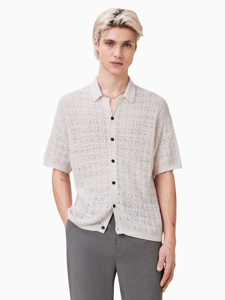 AllSaints White Loire Cardigan - Image 1 of 7 AllSaints White Loire Cardigan - Image 1 of 7