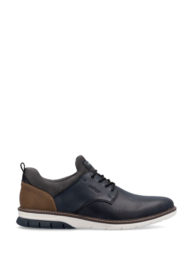 Rieker Mens Blue Shoes Elasticated - Image 2 of 6