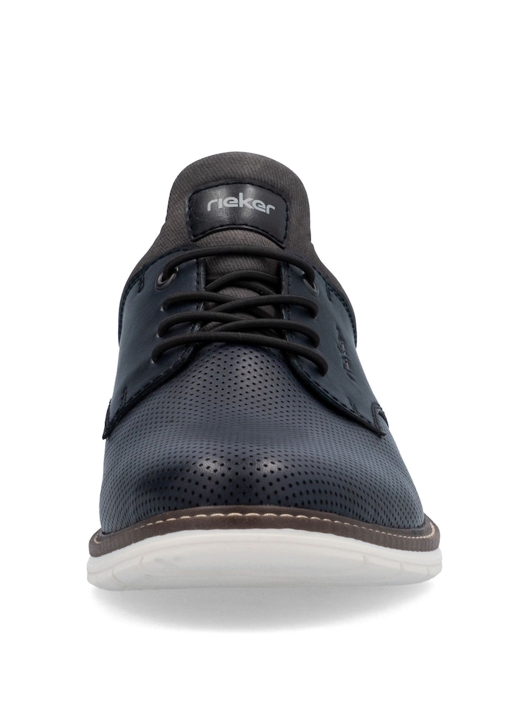 Rieker Mens Blue Shoes Elasticated - Image 3 of 6