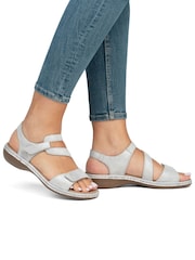 Rieker Womens Metallic Hook & Loop Shoes - Image 1 of 7