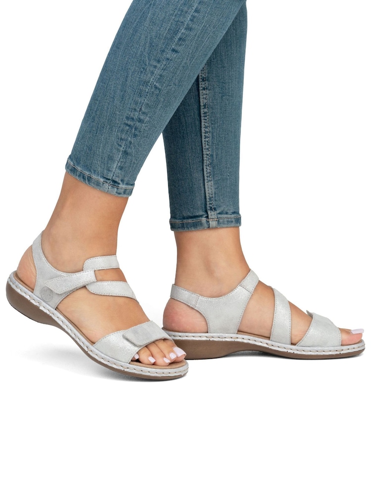 Rieker Womens Metallic Hook & Loop Shoes - Image 1 of 7