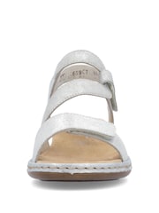 Rieker Womens Metallic Hook & Loop Shoes - Image 4 of 7