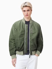 AllSaints Green Cascade Bomber Jacket - Image 1 of 10