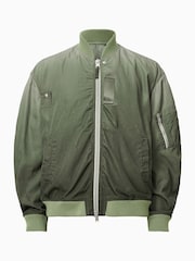 AllSaints Green Cascade Bomber Jacket - Image 10 of 10
