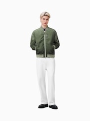 AllSaints Green Cascade Bomber Jacket - Image 5 of 10