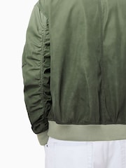 AllSaints Green Cascade Bomber Jacket - Image 9 of 10