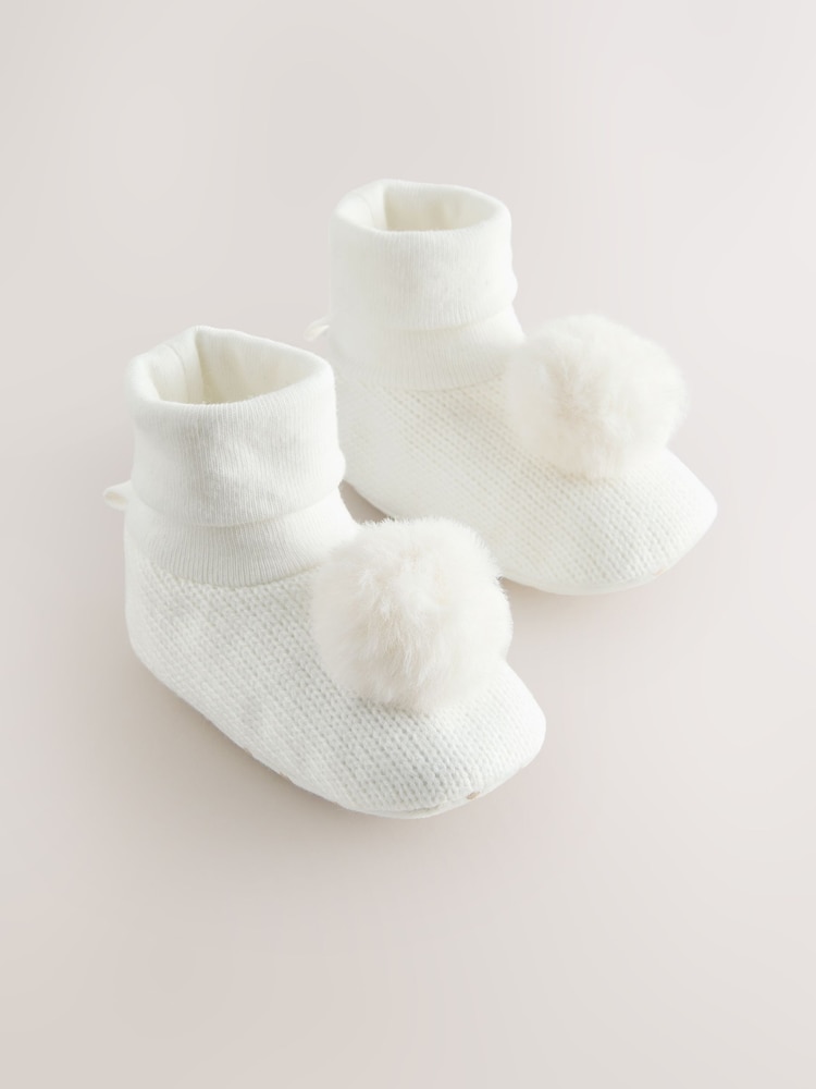 White Baby Sensory Sock Top Boots (0-18mths) - Image 1 of 5