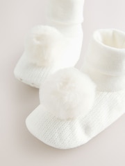 White Baby Sensory Sock Top Boots (0-18mths) - Image 3 of 5