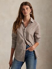 Polo Ralph Lauren Brown Woven Sport Shirt - Image 1 of 7