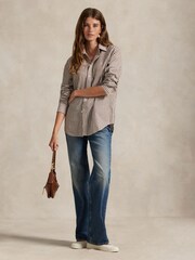 Polo Ralph Lauren Brown Woven Sport Shirt - Image 3 of 7