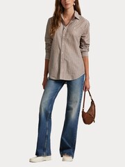 Polo Ralph Lauren Brown Woven Sport Shirt - Image 7 of 7