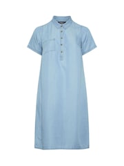 Evans Blue Lyocell Short Dress - Image 6 of 6