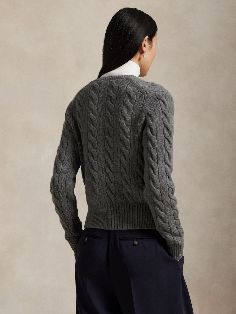 Polo Ralph Lauren Grey Sweater Cardigan - Image 2 of 5